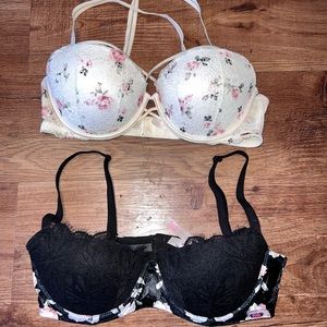 VS Pink date night push up bra set